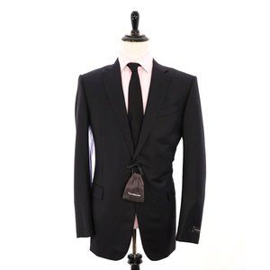 $3,995 ERMENEGILDO ZEGNA -NWT- "TROFEO" Navy CLOSET STAPLE Suit - 36R